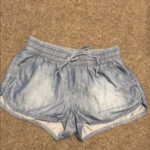 Denim shorts